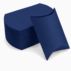 Caixa Almofada Azul Marinho 11,5x9,5x3 - Pct com 10 Unidades