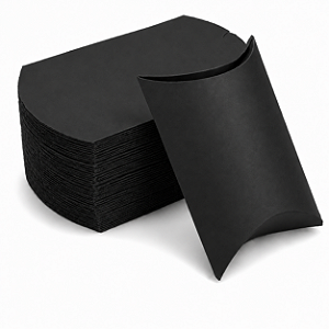 Caixa Almofada Preto 11,5x9,5x3 - Pct com 10 Unidades