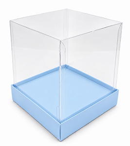 Caixinha para Mini Bolos / Mini Panetone com Berço 10x10x15 - Pct com 10 Unidades
