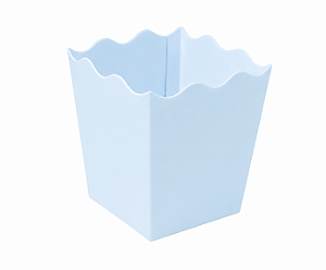 Cachepô / Caixa para Pipoca Azul Claro 5x5x7 - Pct com 10 Unidades