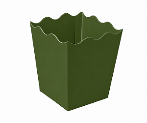 Cachepô / Caixa para Pipoca Verde Musgo 5x5x7 - Pct com 10 Unidades