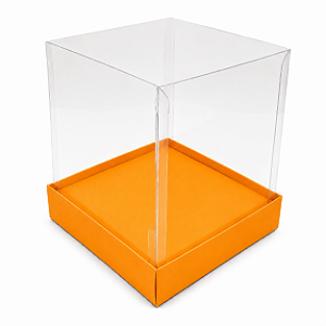 Caixinha para Mini Bolos / Mini Panetone com Berço 10x10x15 - Pct com 10 Unidades