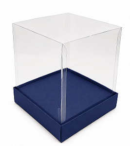 Caixinha para Mini Bolos / Mini Panetone com Berço 10x10x15 - Pct com 10 Unidades