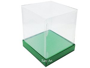 Caixinha para Mini Bolos / Mini Panetone com Berço 10x10x15 - Pct com 10 Unidades