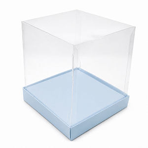 Caixinha para Mini Bolos / Mini Panetones com Berço 10x10x10 - Pct com 10 Unidades