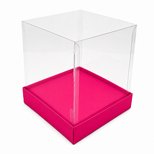 Caixinha para Mini Bolos / Mini Panetones com Berço 10x10x10 - Pct com 10 Unidades
