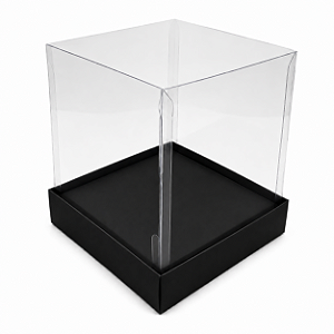 Caixinha para Mini Bolos / Mini Panetones com Berço 10x10x10 - Pct com 10 Unidades