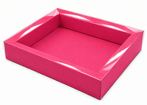 Caixas para 12 Macarons Deitados / Borda Larga 21,5x18x3,5 - Pct com 10 Unidades