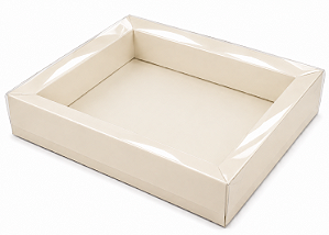 Caixas para 12 Macarons Deitados / Borda Larga 21,5x18x3,5 - Pct com 10 Unidades