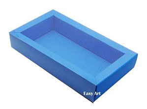 Caixa para 8 Macarons Deitados / Tampa Transparente - Pct com 10 Unidades