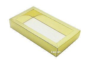 Caixa para 8 Macarons Deitados / Tampa Transparente - Pct com 10 Unidades