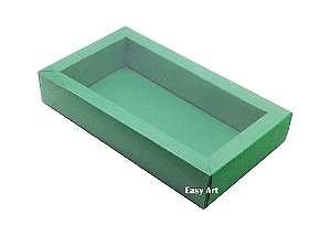 Caixa para 8 Macarons Deitados / Tampa Transparente - Pct com 10 Unidades