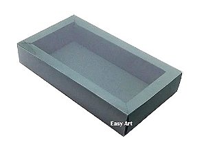 Caixa para 8 Macarons Deitados / Tampa Transparente - Pct com 10 Unidades