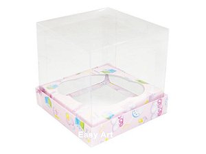 Caixas para 1 Mini Cupcake 6x6x7,5 - Pct com 10 Unidades