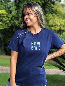 Camiseta Hawewe Middle Marinho Feminina