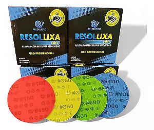 Kit Lixas Polimento Vidro 3 Polegadas Resollixa Resolvidro