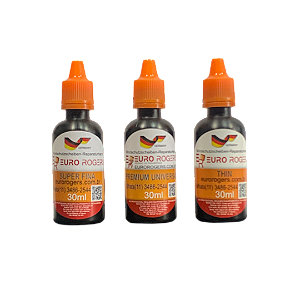 Resinas UV Super fina Premium Universal Thin 30ml Kit 03 unidades