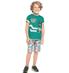 Conjunto 2pçs Mineral Kids Menino verde