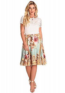 Conjunto Blusa Detalhe Guipper  Fascinius