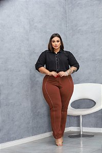 Calça leasing plus size - Camilly Plus Size