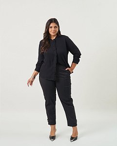 Blusa Essencial Preta Plus Size