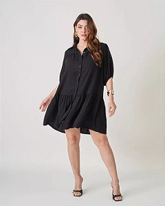 Vestido Nina Preto Plus Size