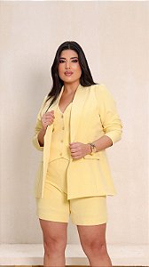 Blazer Amarelo Plus Size