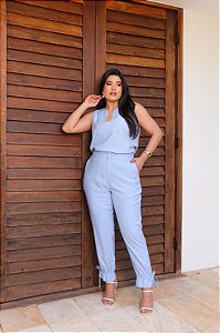 Conjunto kim Azul Céu Plus Size