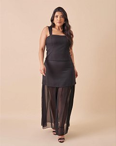 Conjunto Elegância Noturna Plus Size