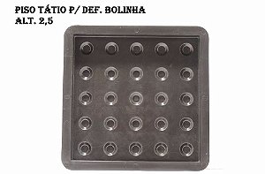 KIT C/ 70 UNIDADES, FORMA PLÁSTICA PISO TÁTIL ALERTA 25X25X2,5