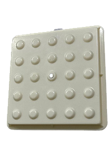 KIT C/ 70 UNIDADES, FORMA PLÁSTICA ABS (R$20,51 UND) PISO TÁTIL ALERTA 25X25X2,5