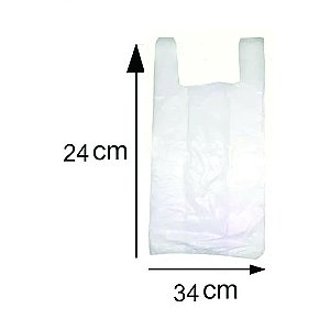 SACOLA PLÁSTICA 24X34 TRADICIONAL C/1000