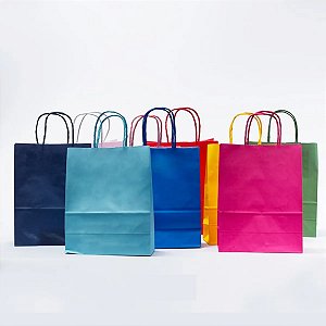 Sacola De Papel Lisa 16x12x7cm c/10un