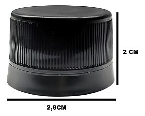 Tampa Lacre Com Vedação Para Garrafa Pet Boca 28mm c/100 unidades