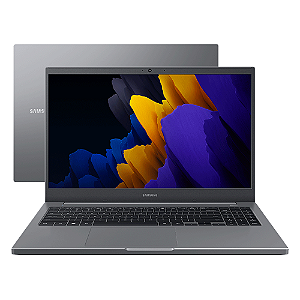 Notebook Samsung Book Intel® Celeron® Windows 11 Home, 4GB, SSD 256GB, 15.6'' Full HD LED - NP550XDA-KP3BR Cinza Chumbo