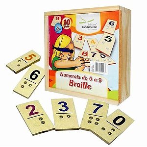 Numerais do 0 ao 9 - Braille