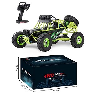 Carrinho Cross 4X4 Eletrico 50Km 1/12 2.4Ghz 4WD Modelo 12427 WLtoys
