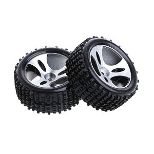 Rodas com Pneu Para Carrinhos A959/A969 Vortex WLtoys 02 Unidades