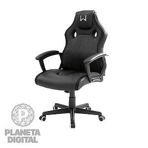 Cadeira Gamer Karna Warrior Reclinação de até 15° Almofadado Suporta até 120Kg GA201 - MULTILASER