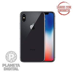 iPhone X iOS11 Tela 5.8" 64GB RAM 3GB Câmera dupla 12MP [APARELHO USADO] - APPLE