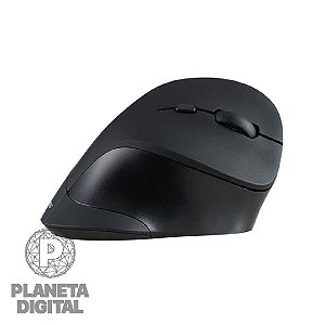 Mouse Vertical Sem Fio MO 284 Preto 6 Botões - MULTILASER