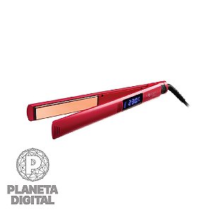 Chapinha Essenza Modeladora EB049 Vermelho Titanium Cabo Giratório - MULTILASER