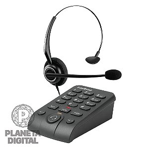 Telefone Headset Alta Durabilidade Função Autoatendimento Preto HSB 50 - INTELBRAS