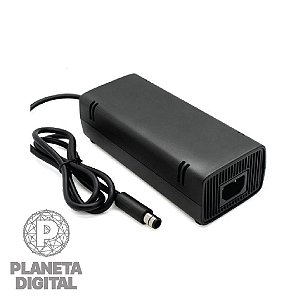 Fonte de Alimentação para Video Game Xbox 360 Super Slim 135W Bivolt Preto - FLEX