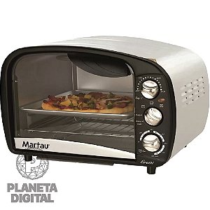 Forno Elétrico Gratti Deluxe 16L 1300W Timer de 60 Minutos Rápido Aquecimento Termostato Ajustável - MARTAU