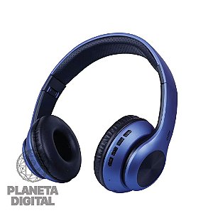 Headset Glam Bluetooth 5.0 Dobrável Entrada MicroSD Fones Acolchoado P2 de 3.5mm Atendimento de Chamada - OEX