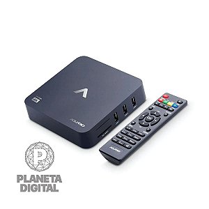 Smart TV Box 4K 8GB RAM Wi-Fi USB HDMI Com Controle Remoto Bivolt Preto STV-2000 - AQUÁRIO