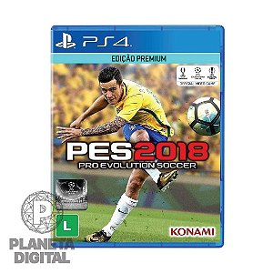 Jogo PES 2018 para PS4 Esporte Áudio e Legenda em Português - KONAMI