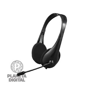 Headset Com Microfone Alcochoada USB 2.0 Áudio de Alta Qualidade Controle no CaboPH-310BK - C3 TECH