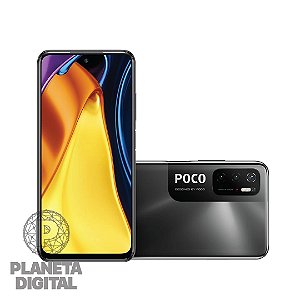 Smartphone Poco M3 Pro 5G 5000mAh 64GB 4GB RAM Bluetooth 5.0 Tela 6.5" Impressão Digital Preto - XIAOMI